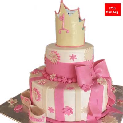 "Pineapple Smiley cake (Fondant cake) - 1.5kg, Flower Bouquet - Click here to View more details about this Product